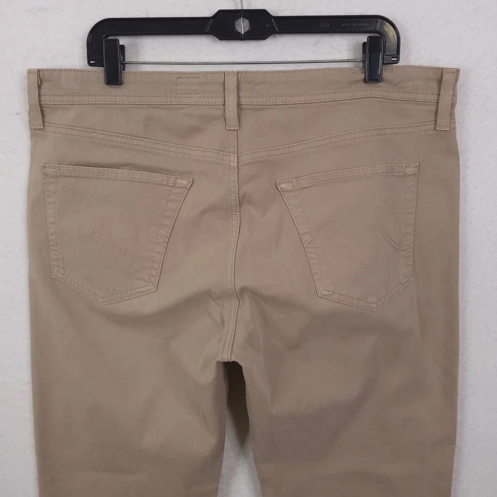 Adriano Goldschmied The Protege Pants Mens 38x34 Fits 38x30 Khaki Straight Leg